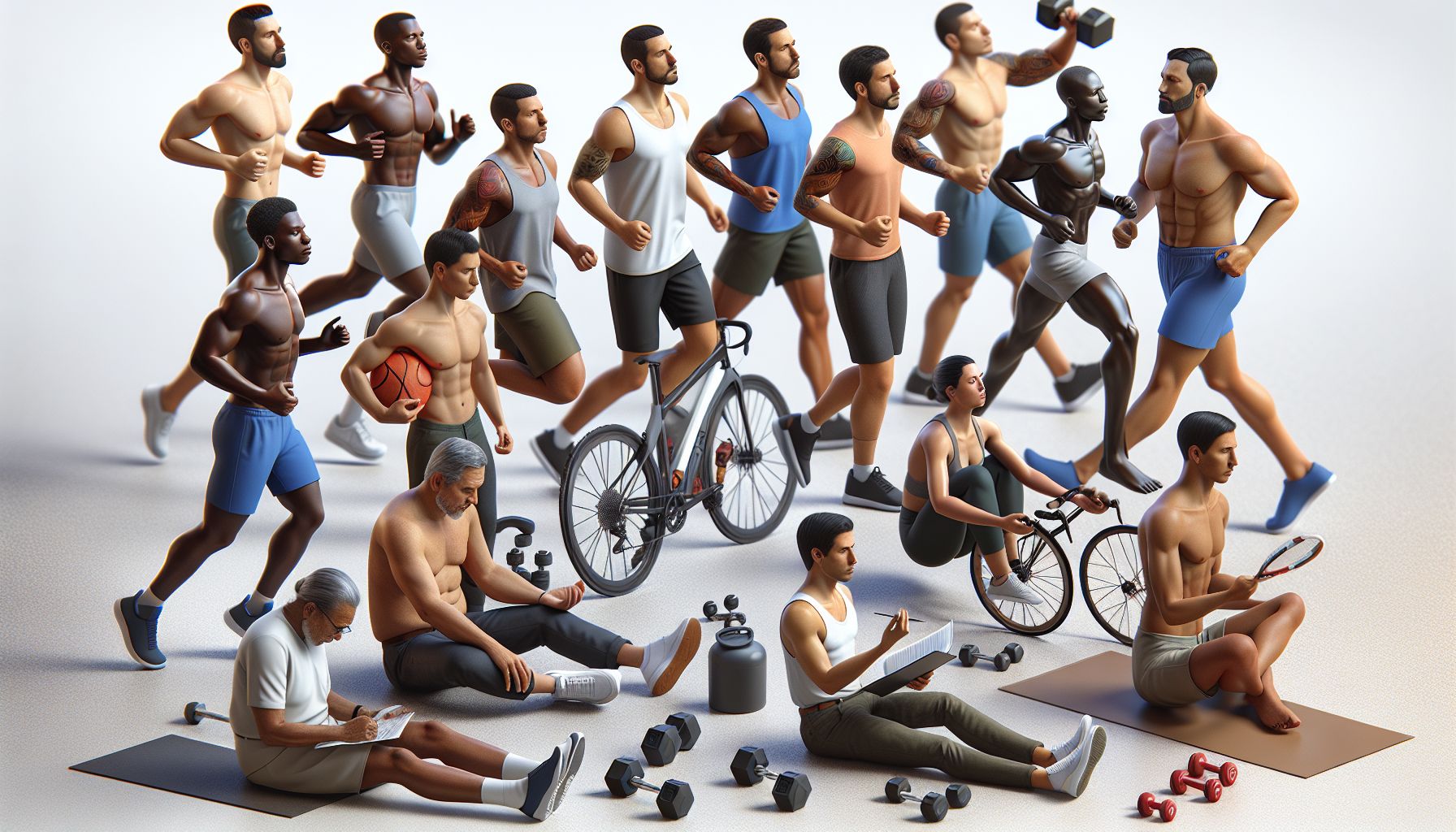 Image depicting various aspects of Men's Health